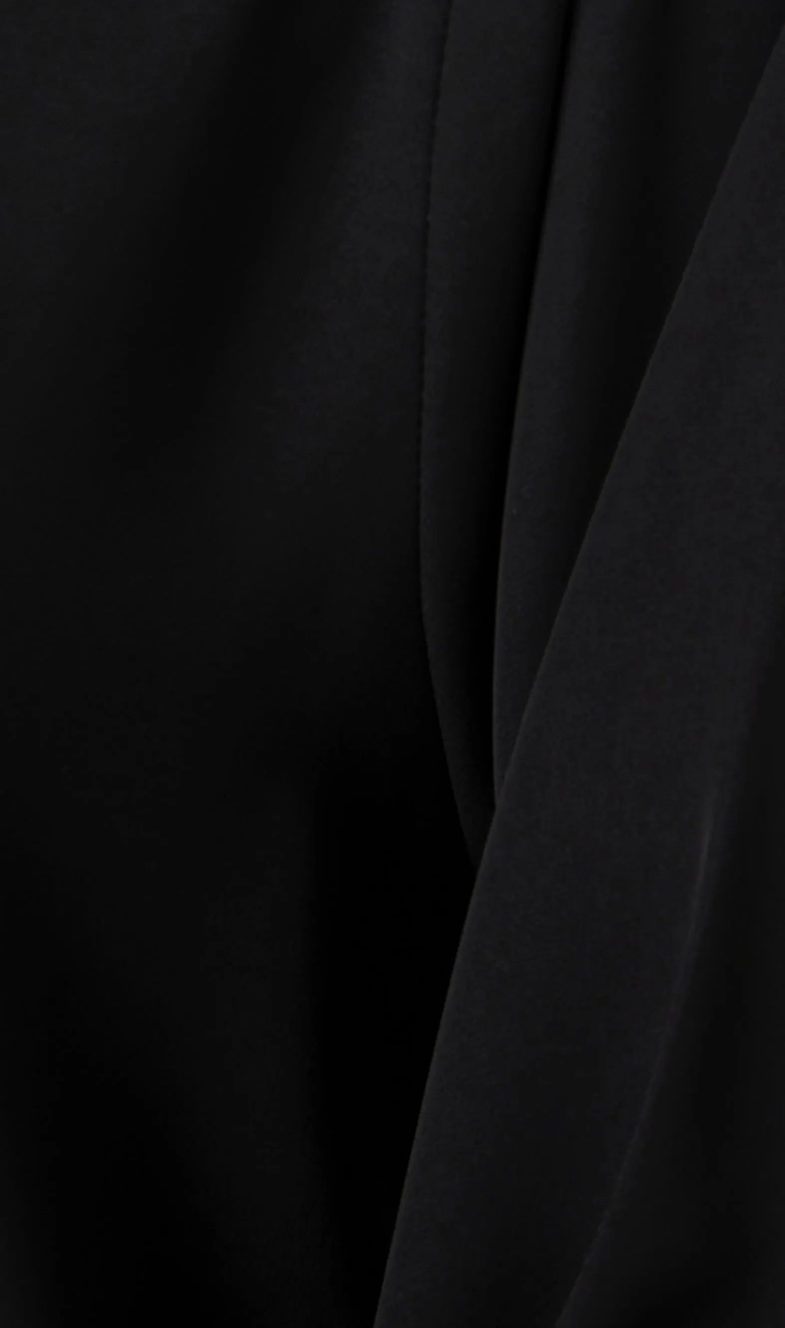 Black Aria Crepe Abaya with Floral Embroidery - Posh Abaya