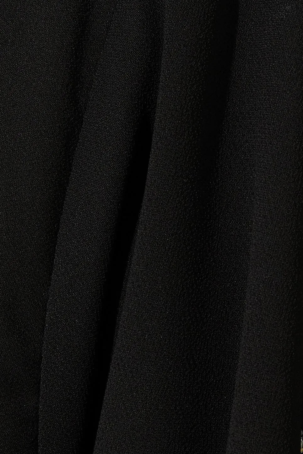 Black Lily Chiffon with Shiny Scattered Beadwork - Posh Abaya