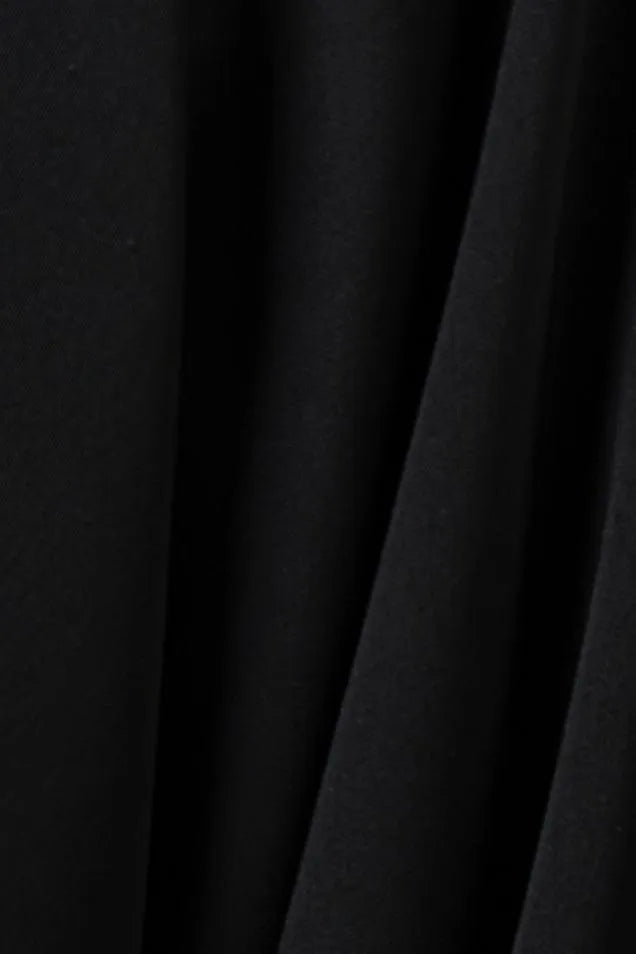 Black Royal Nada Abaya with Tulle and Copper Lacework Detail - Posh Abaya