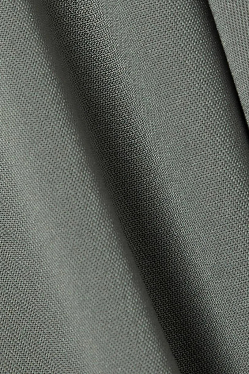 Grey Nova Crepe Abaya with Overlap - Posh Abaya