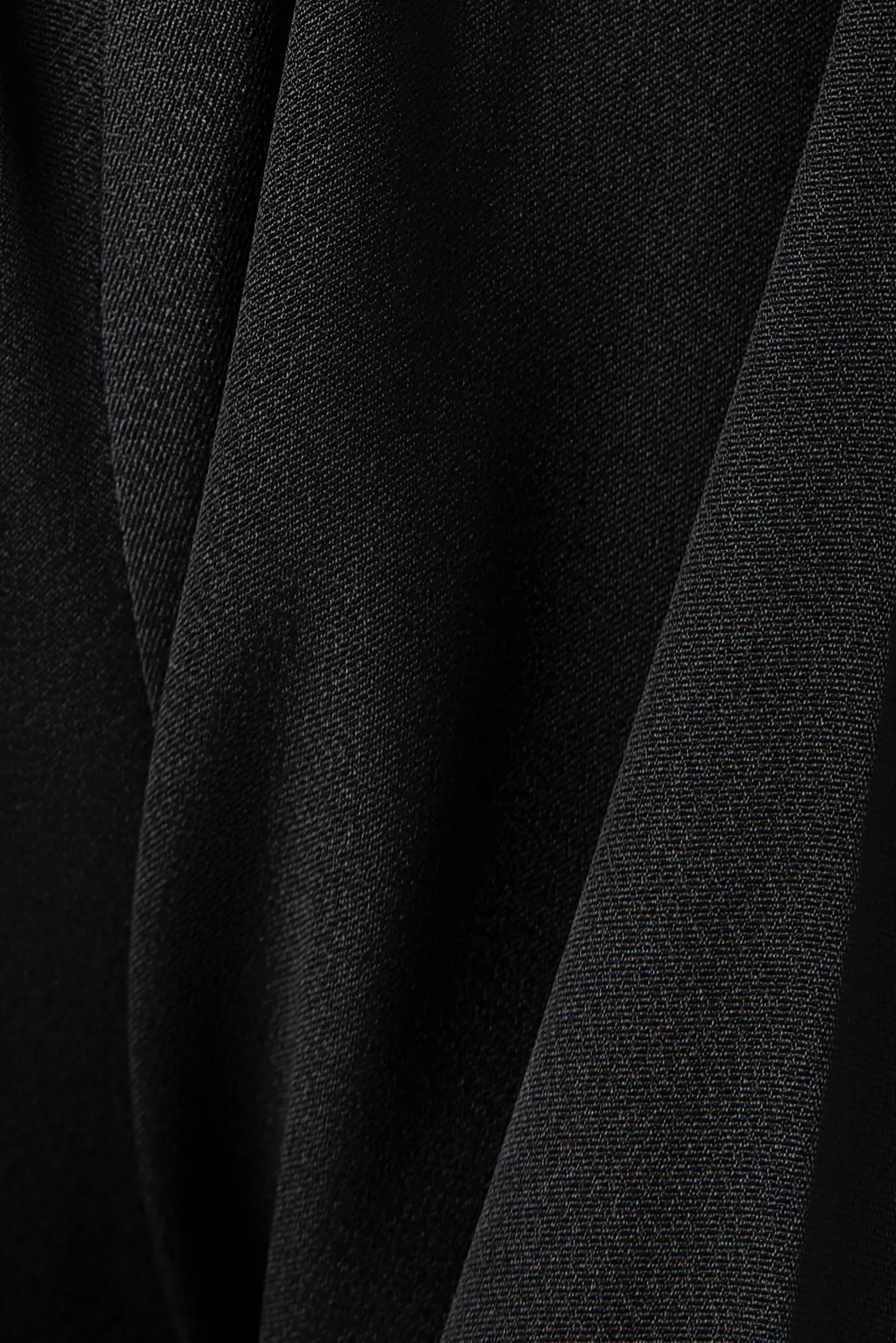 Black Sana Crepe Abaya with Abstract Sleeve Embroidery - Posh Abaya