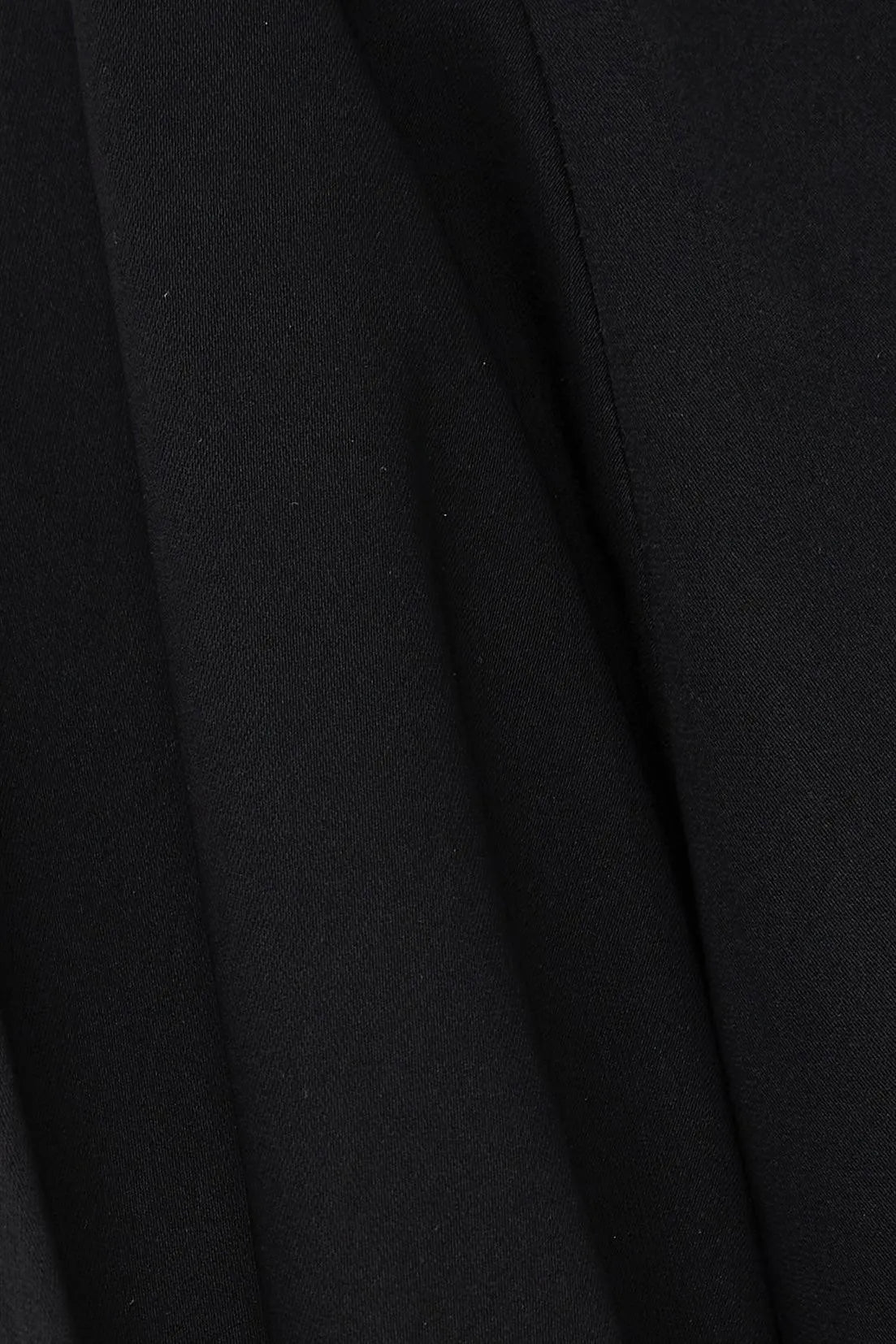 Black Layan Crepe Abaya with Overlap Front - Posh Abaya