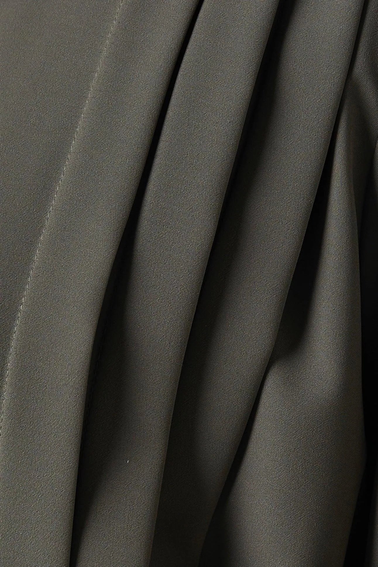 Green Cool Crepe Overlap Abaya with Front Tie-up with Pleats - Posh Abaya