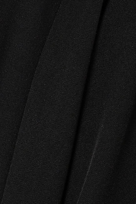 Plain Black Aria Crepe Abaya - Posh Abaya