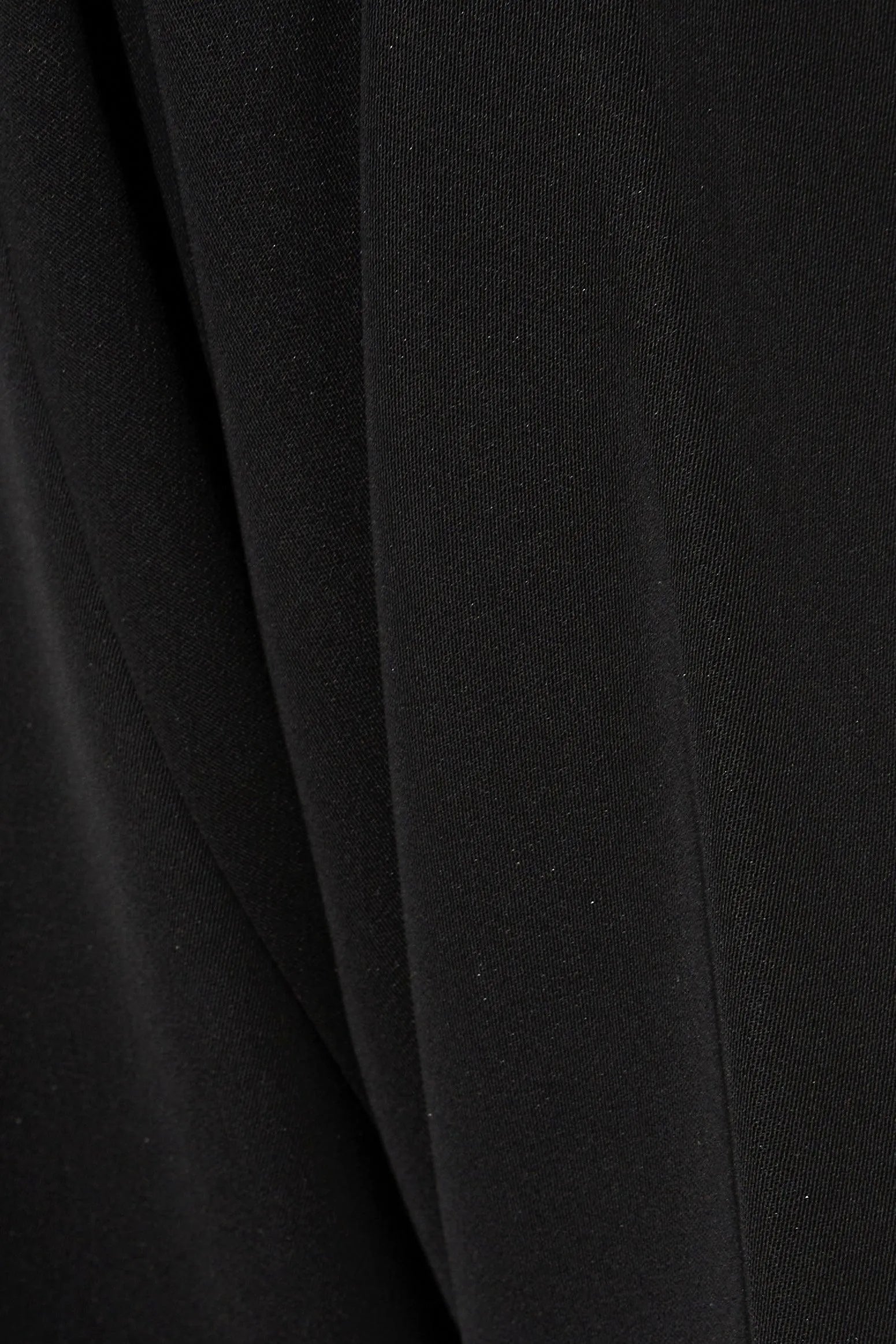 Black Iris Crepe Abaya with Sleeves Floral Embroidery - Posh Abaya