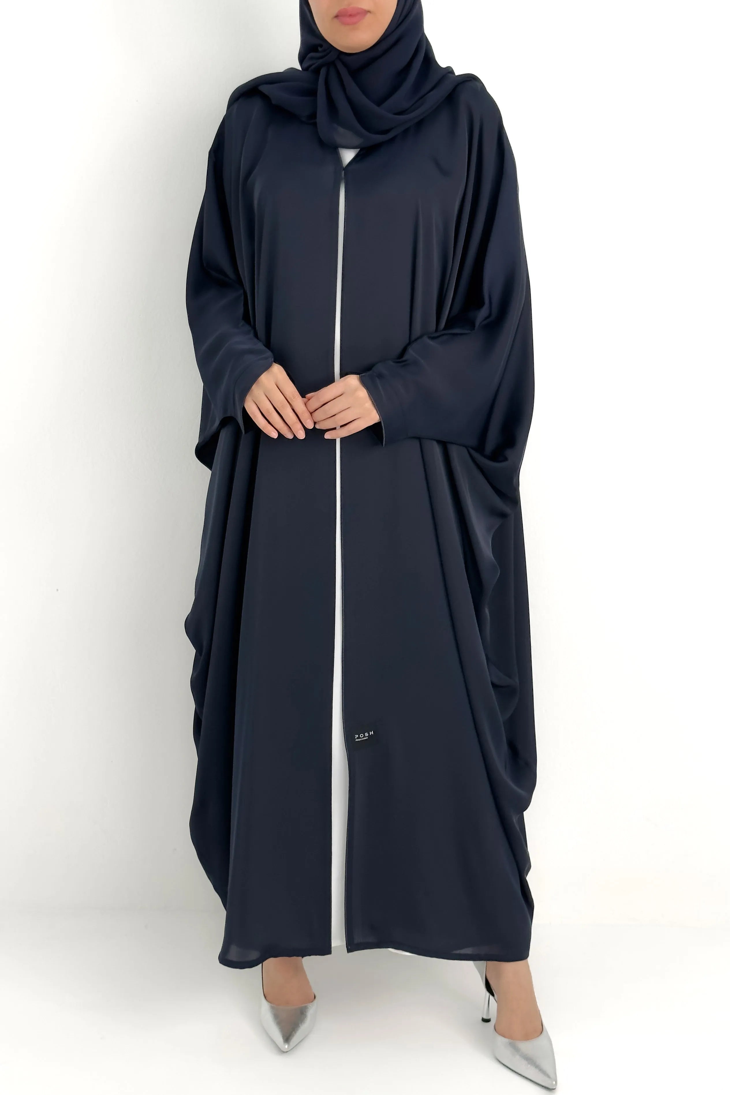 Bahraini Slit-Sleeve Blue Abaya - Posh Abaya