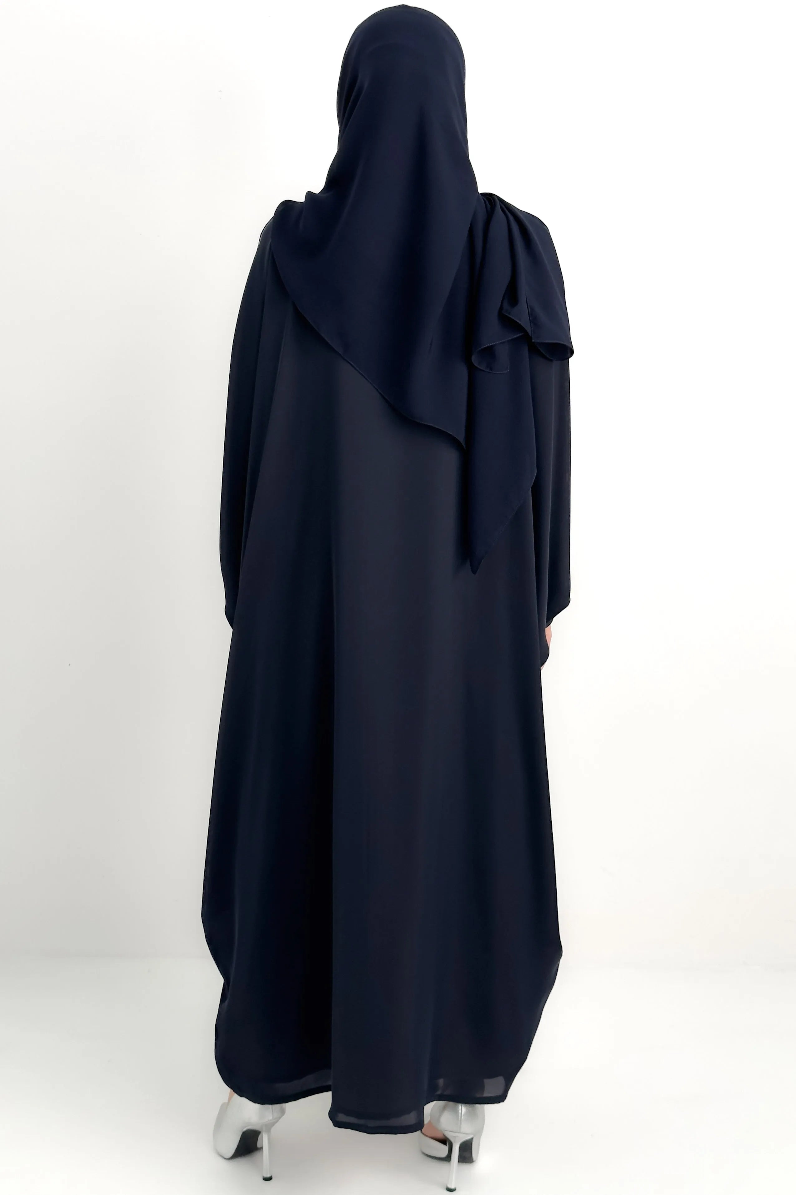 Bahraini Slit-Sleeve Blue Abaya - Posh Abaya