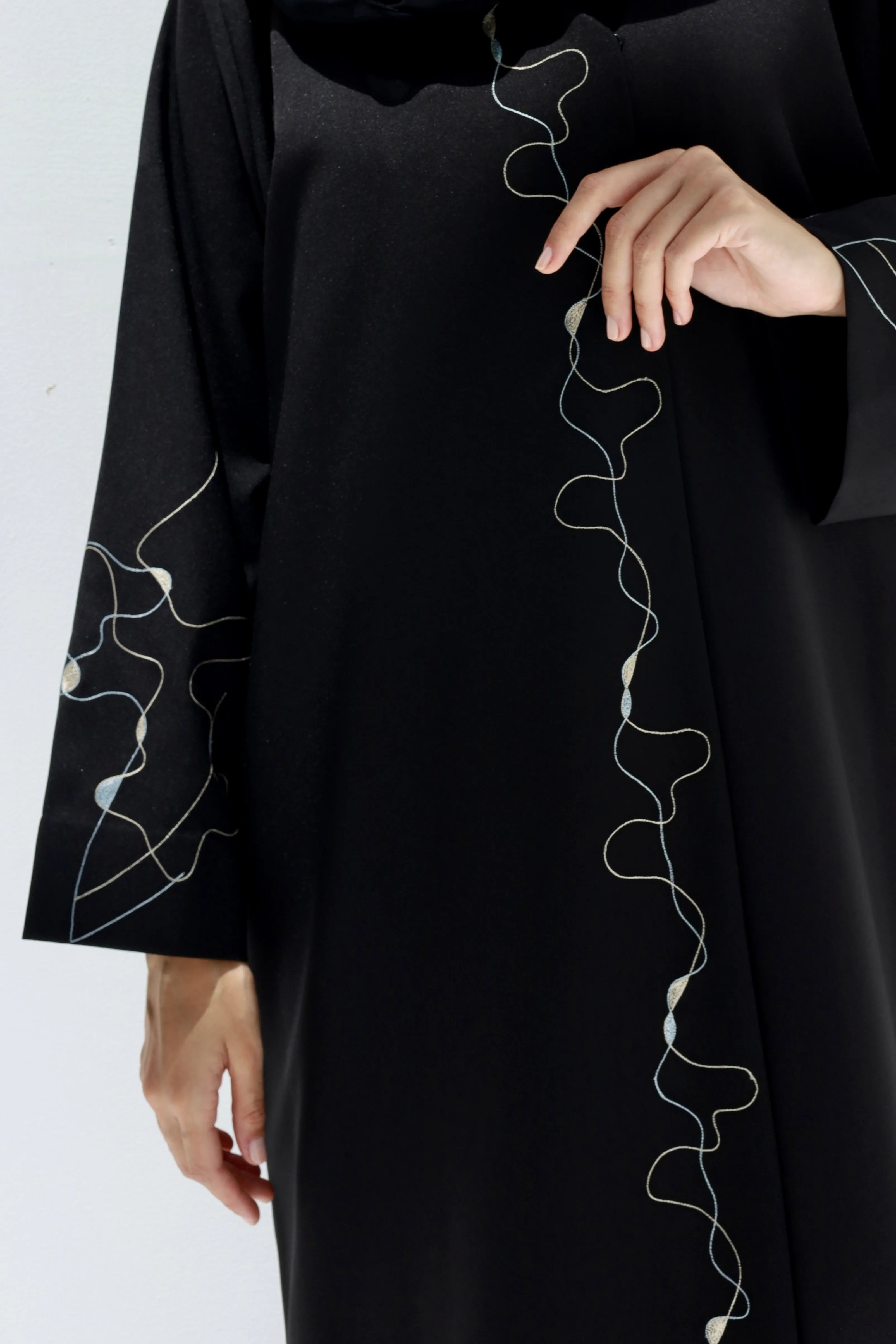 NS-2147/BK/3029 - Posh Abaya