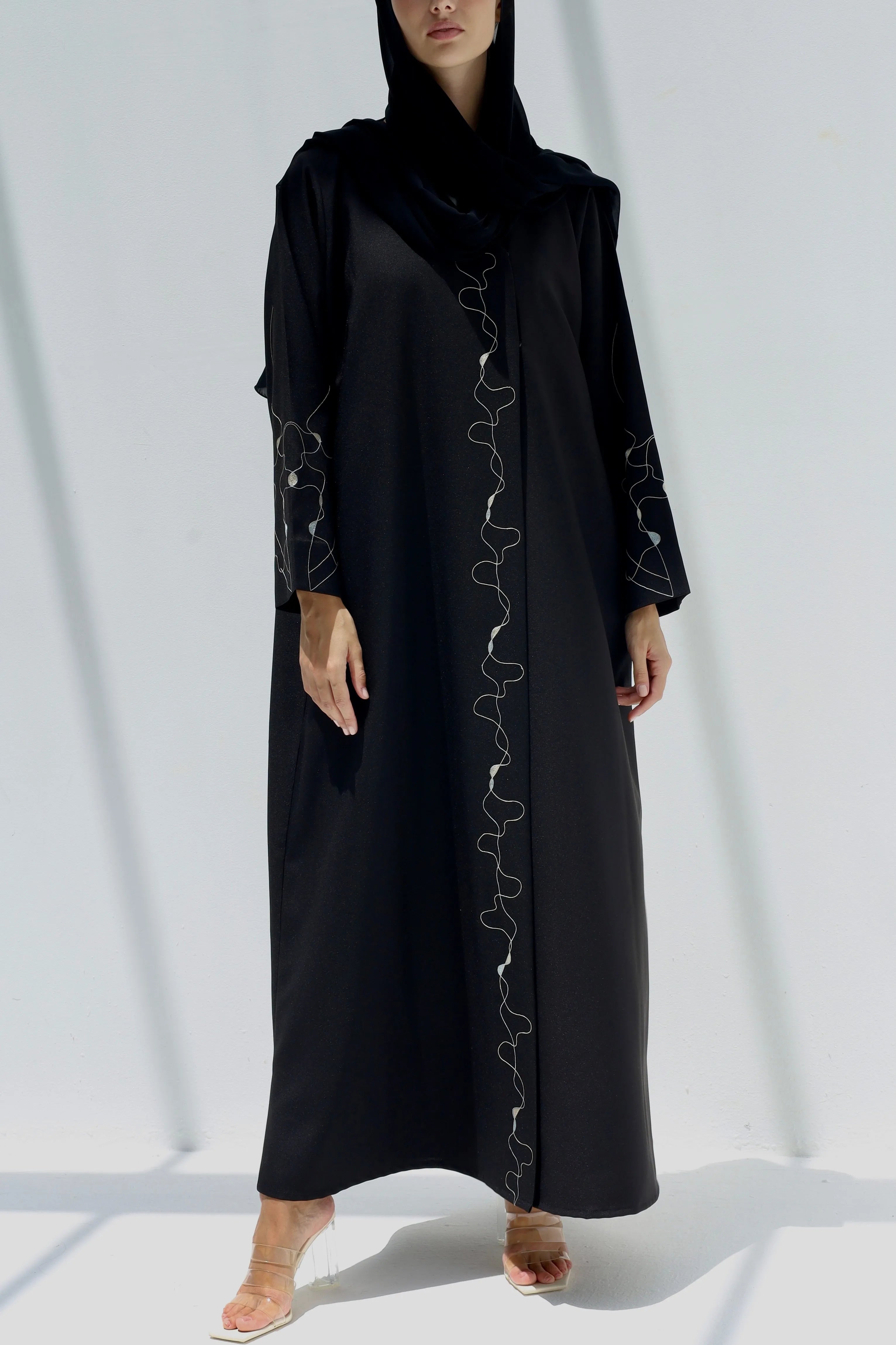 NS-2147/BK/3029 - Posh Abaya