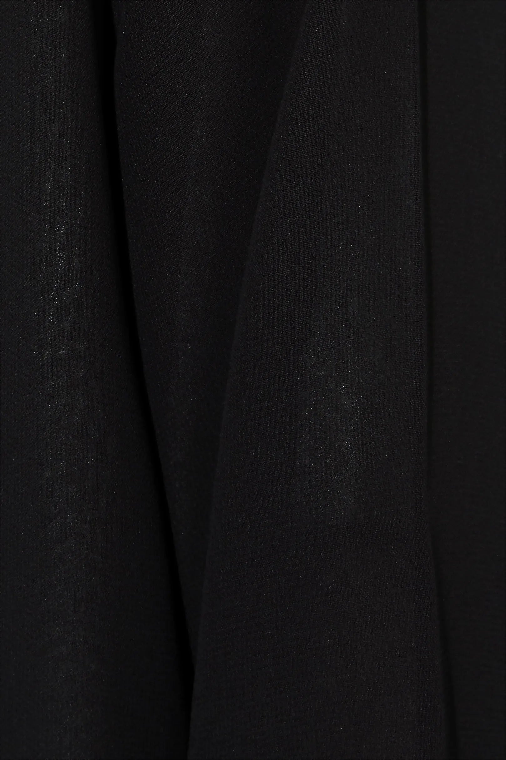 Layered Chiffon with Shiny Beads on Black Abaya - Posh Abaya
