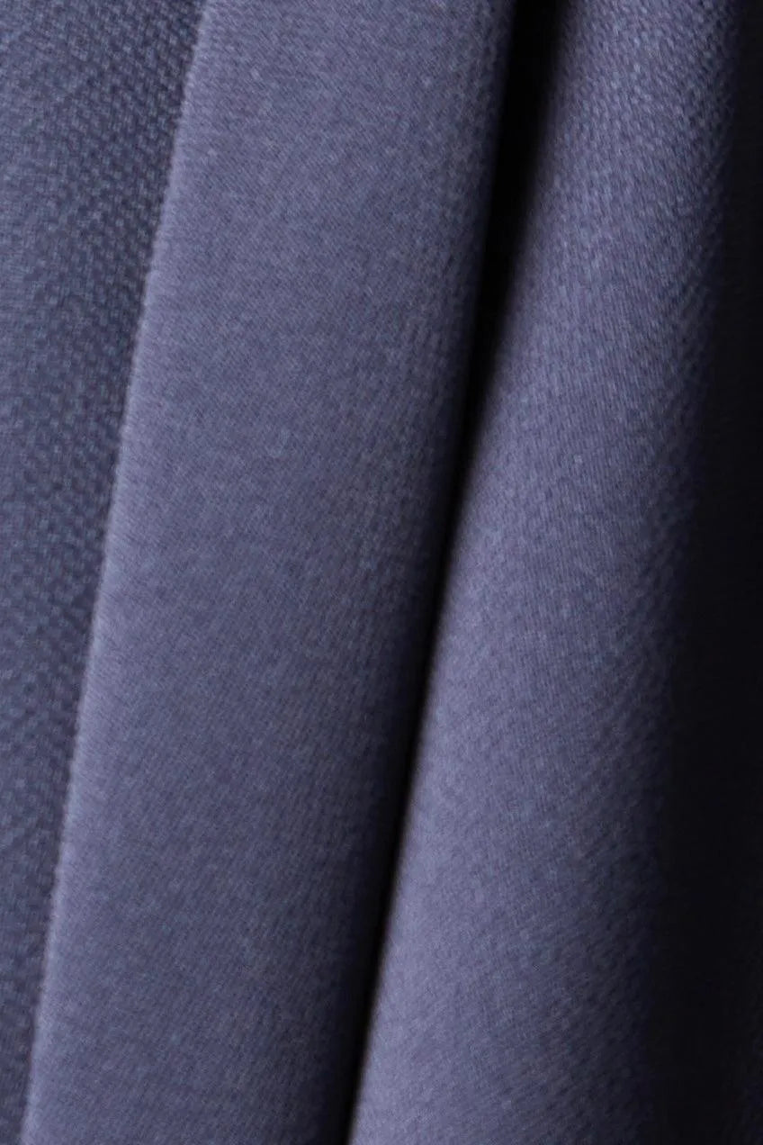 Grey Melanie Crepe Abaya with Assymetric Cut - Posh Abaya