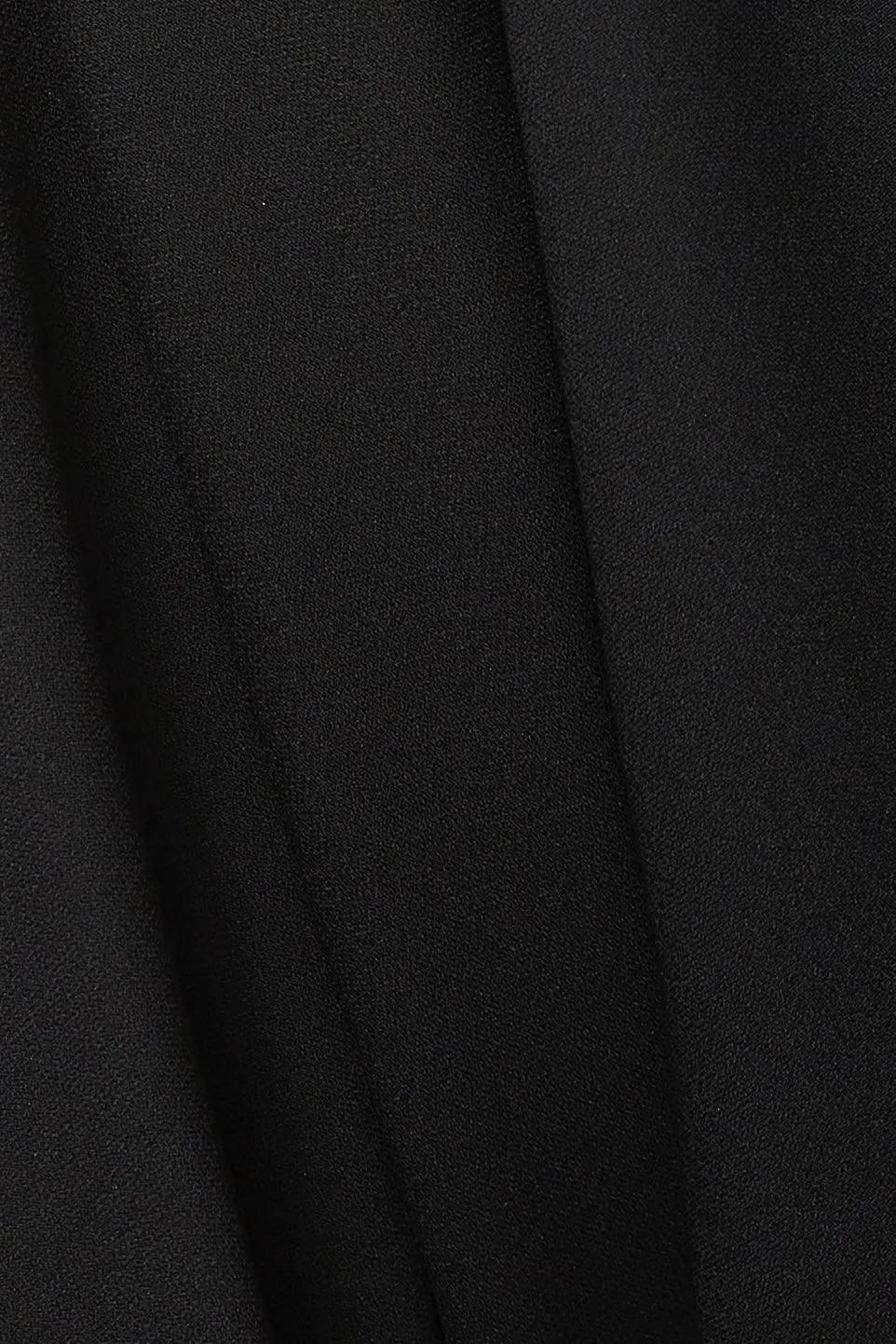 Black Acacia Crepe Abaya with Embroidered Front Cuts - Posh Abaya