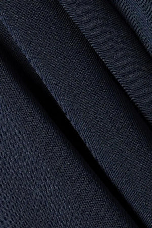 Blue Nova Crepe Abaya with Overlap - Posh Abaya