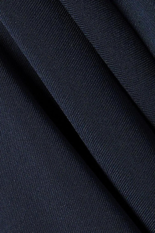 Blue Nova Crepe Abaya with Overlap - Posh Abaya