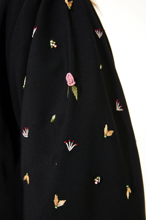 Bead & Bloom Crepe Custom Black Abaya
