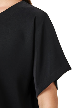 Blanco Crepe Black Abaya Underdress