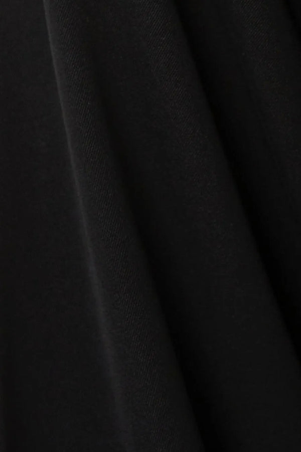 Black Farasha Crepe Custom  Abaya with Front Scattered Beadwork