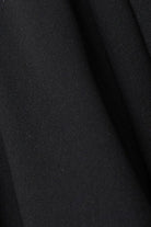 Soft Crepe Stitched Sleeved Black Abaya - Posh Abaya