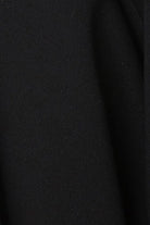 Black Layan Crepe Abaya with Floral Embroidered Sleeves - Posh Abaya
