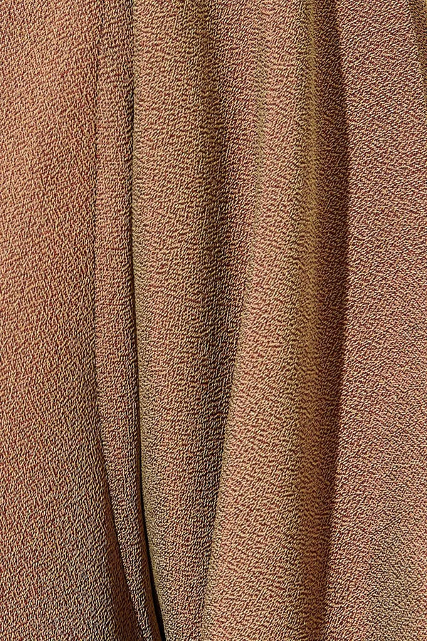 Gold Barfi Crepe Abaya with Dual Tone - Posh Abaya
