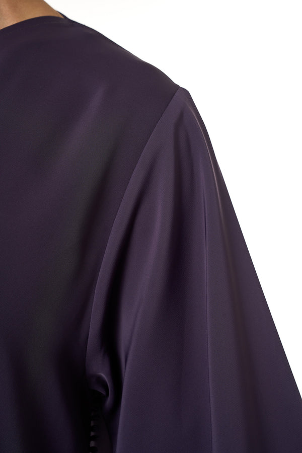 Purple Classic Nada Abaya, Basic Design