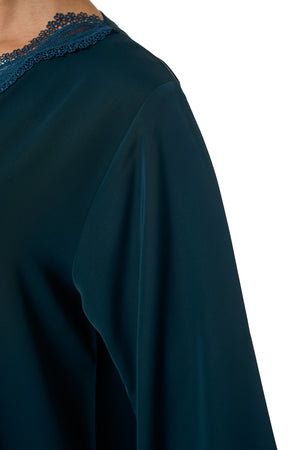 Green Amani Nada Abaya, Lace Detail