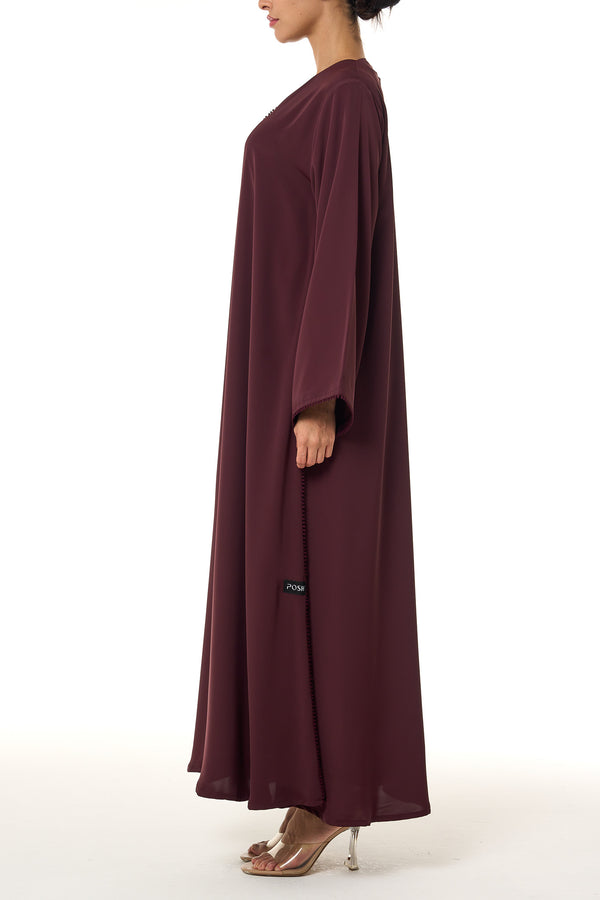 Maroon Deema Nada Abaya, Basic Design