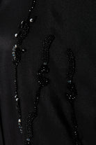 Bloom Beaded Black Abaya - Posh Abaya