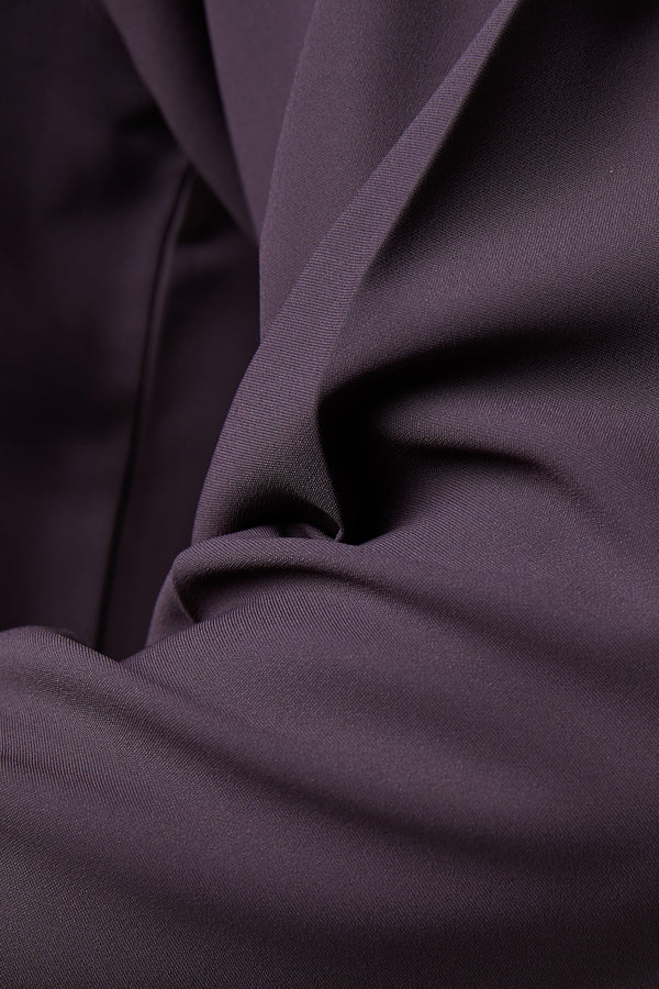 Purple Cool Crepe Abaya with Clean Minimal Design