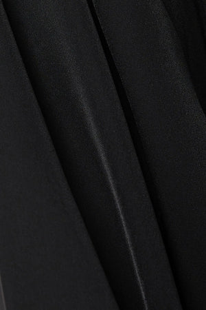 Light Crepe Minimal Black Abaya - Posh Abaya