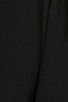 Black Layan Crepe Abaya with Sleeves Blossom Embroidery - Posh Abaya