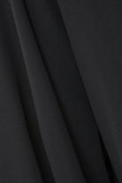 Black Kape Crepe Abaya with Flared Sleeve - Posh Abaya