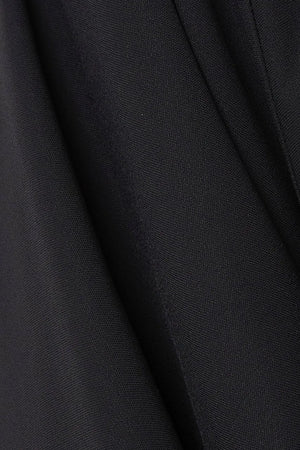 Soft Crepe Loop Detail Black Abaya - Posh Abaya