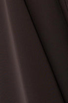 Soft Crepe Loop Detail Brown Abaya - Posh Abaya