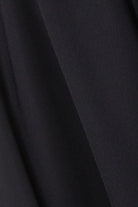 Black Cool Crepe with Floral Embriodery on Sleeves - Posh Abaya