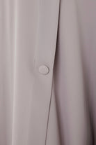 Beige Coco Crepe Bahraini Abaya with Front Pleat - Posh Abaya