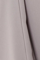 Beige Coco Crepe Bahraini Abaya with Front Pleat - Posh Abaya