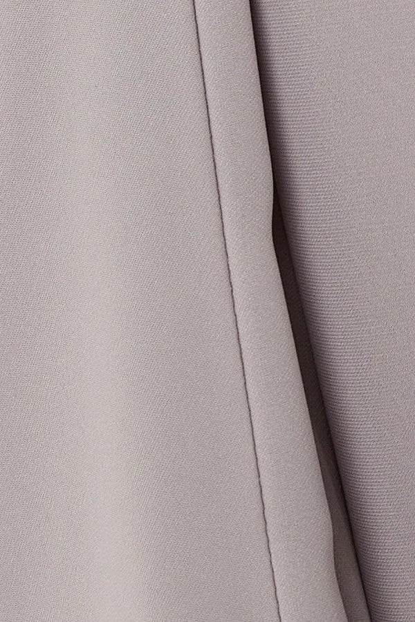 Beige Coco Crepe Bahraini Abaya with Front Pleat - Posh Abaya