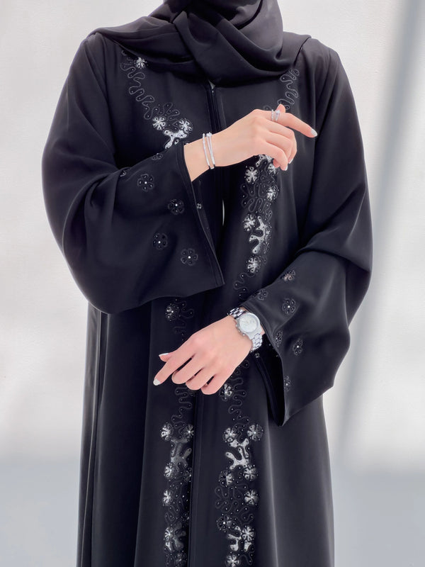 Blossom Bead & Stone Nada Custom Abaya