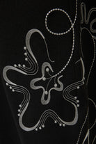 Black Kadi Crepe Abaya with Side Intricate Embroidery - Posh Abaya