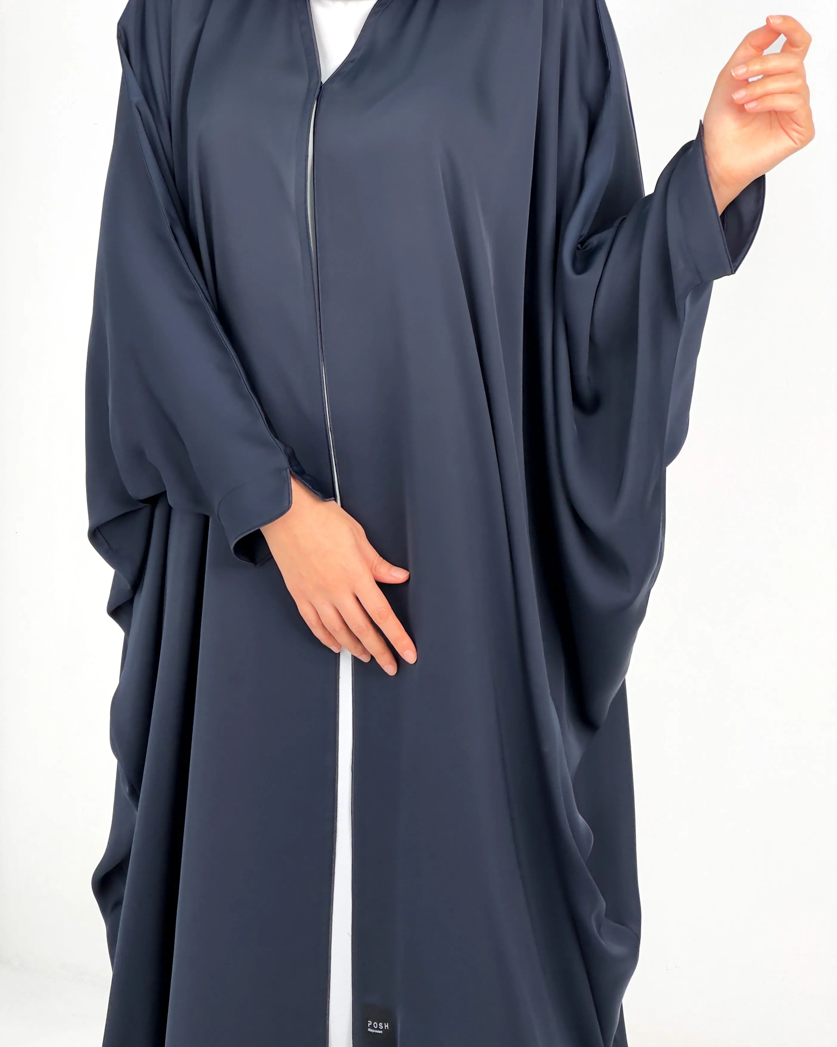 Bahraini Slit-Sleeve Blue Abaya - Posh Abaya