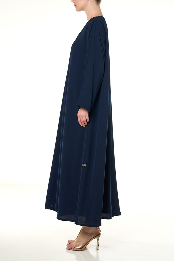 Blue Haya Nada Abaya, Front Beadwork