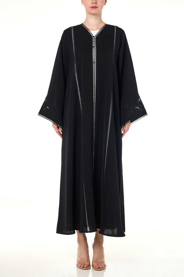 Black Maha Nada Abaya, Embroidery