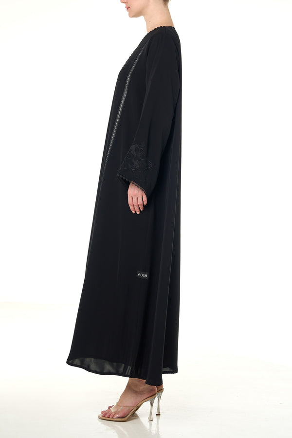 Black Maha Nada Abaya, Embroidery