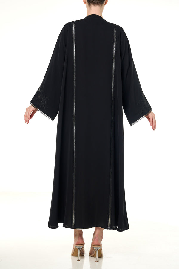 Black Maha Nada Abaya, Embroidery