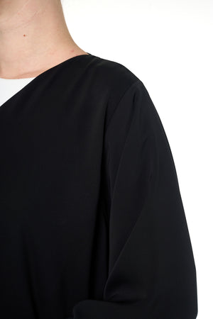 Black Alya Nada Abaya, Lace Detail