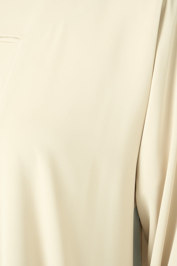Yellow Bio Crepe Abaya with Minimal Design