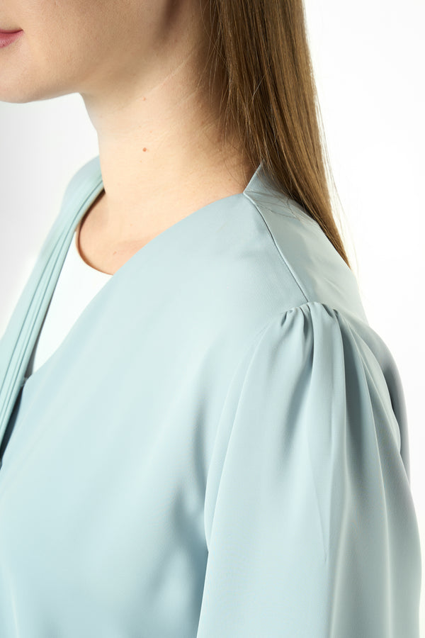 Green Joy Nada Abaya with Clean Finishing