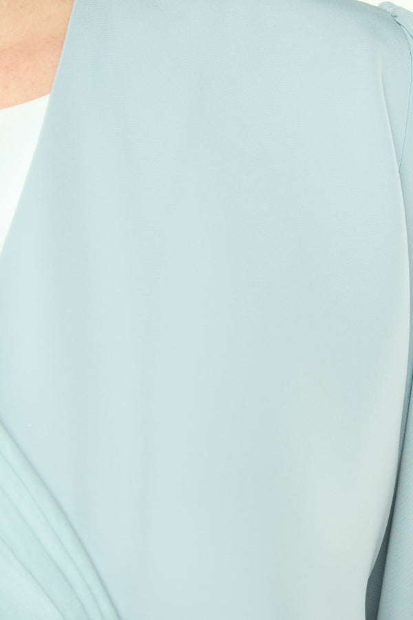 Green Joy Nada Abaya with Clean Finishing