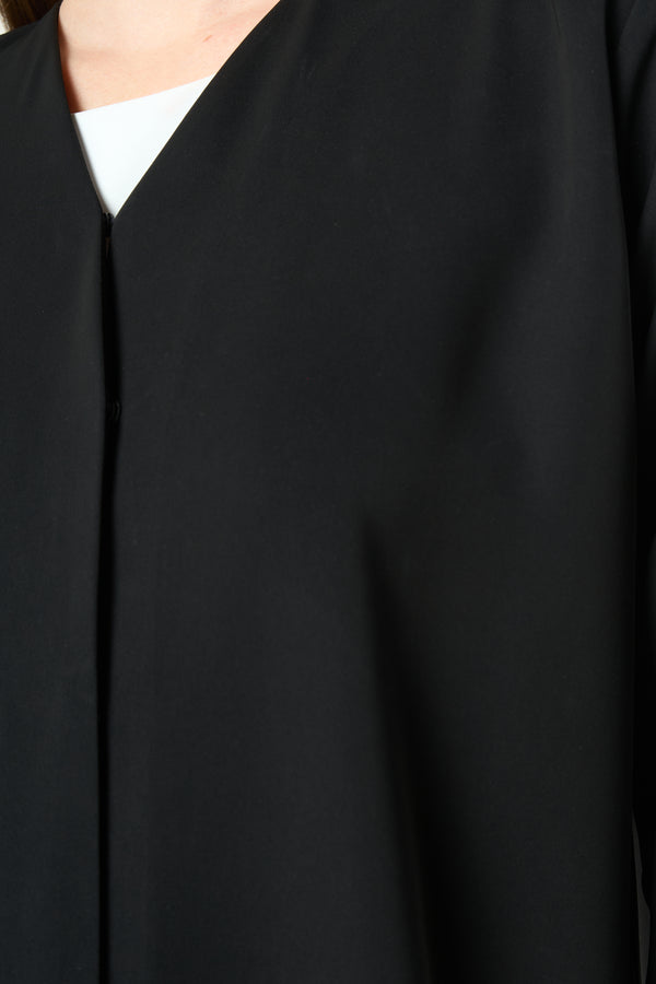 Black Aria Crepe Abaya